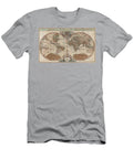 1 1691 Sanson Map of the World on Hemisphere Projection Paul Fearn T-Shirt