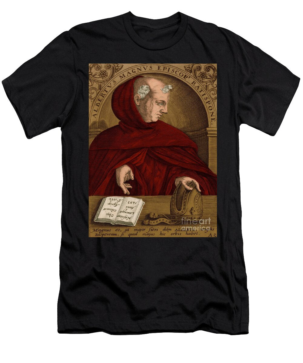 1 Albertus Magnus Medieval Philosopher Science Source T-Shirt