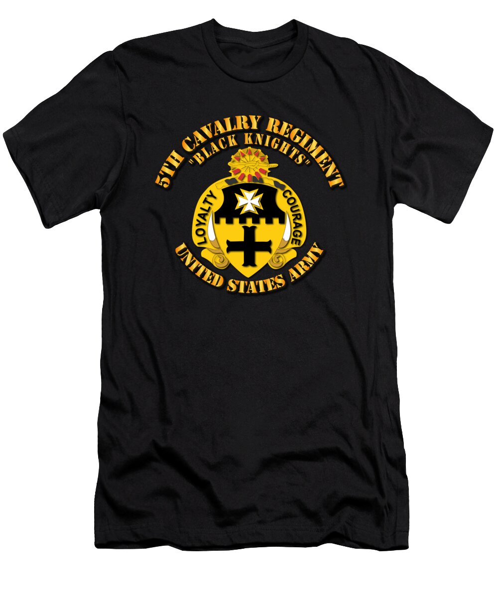 1 Army 5th Cavalry Regiment Black Knights Tom Adkins T-Shirt