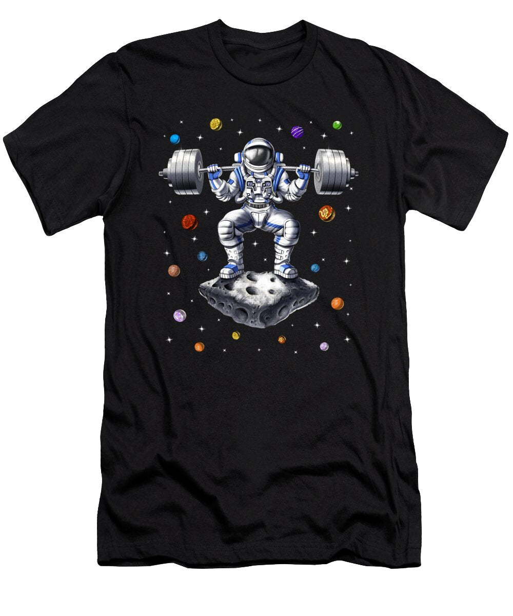 1 Astronaut Fitness Squats Nikolay Todorov T-Shirt