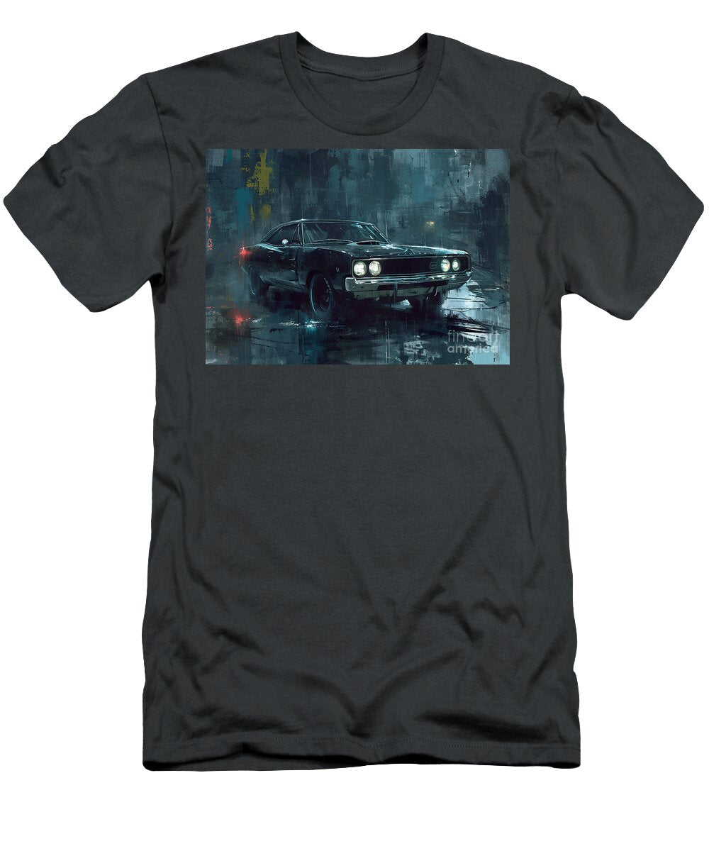 1 Auto 1968 Plymouth Road Runner 383 Super Commando Muscle Car Cortez Schinner T-Shirt