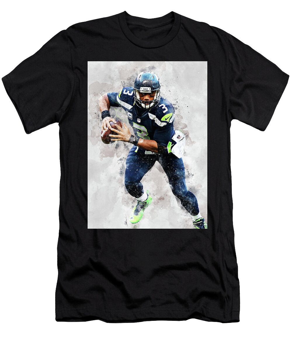 1 Ball Russell Wilson Russellwilson Russell Wilson Seattle Seahawks Player American Football Wrenn Huber T-Shirt