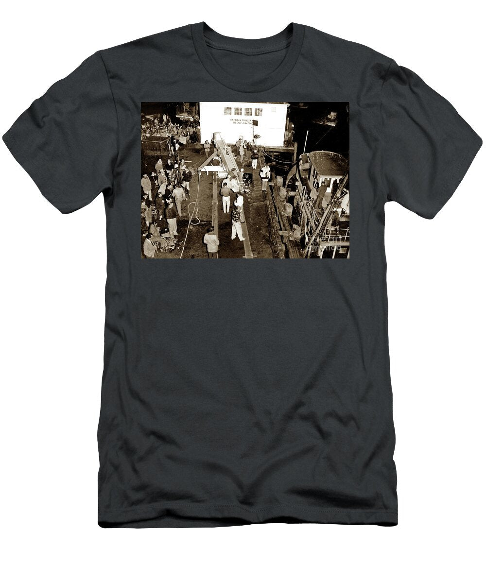1 Barbara Stanwyck on the Purse Seine Oceana At Wharf Two Montere California Views Archives Mr Pat Hathaway Archives T-Shirt