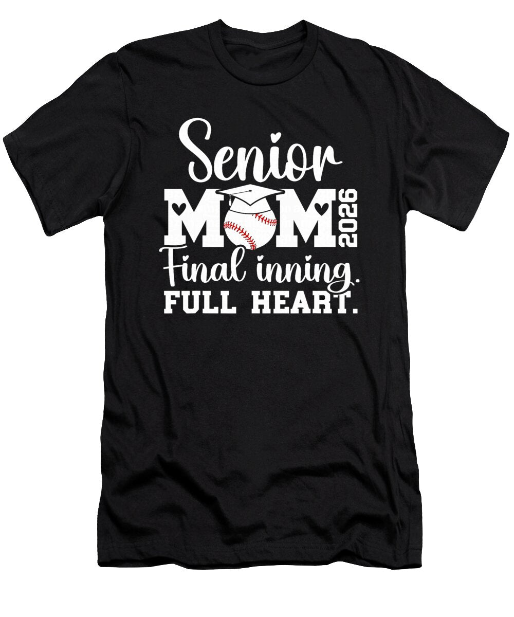 1 Baseball Senior Mom 2026 Final Inning Baseball Coami Tacti T-Shirt
