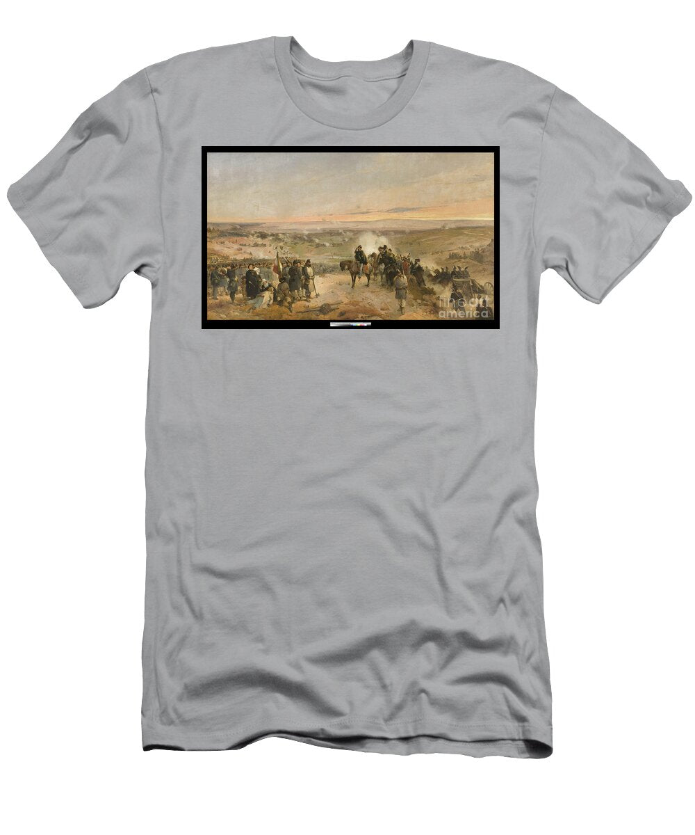 1 Battle of the Chernaya 1857 Gerolamo Induno T-Shirt