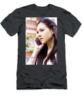 1 Beautiful Business Woman on Smart Mobile Phone Ryan Jorgensen T-Shirt