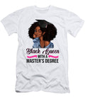 1 Black Queen with a Master Degree Graduation Black Girl Senior 2021 Sublimation Png Tu Hoang T-Shirt