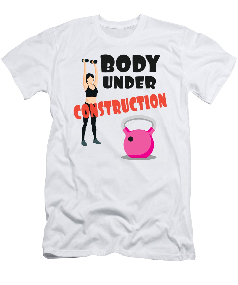 1 Body Under Construction Motivational Fitness Workout James C T-Shirt