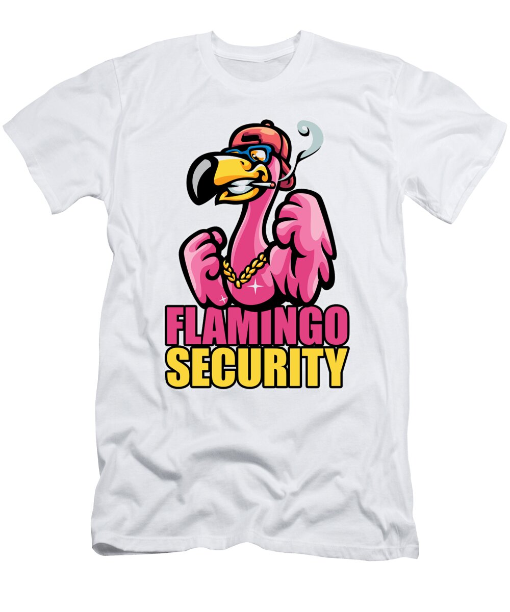 1 Bodybuilder Weiglifter Muscle Flamingo Security Florian Dold Art T-Shirt