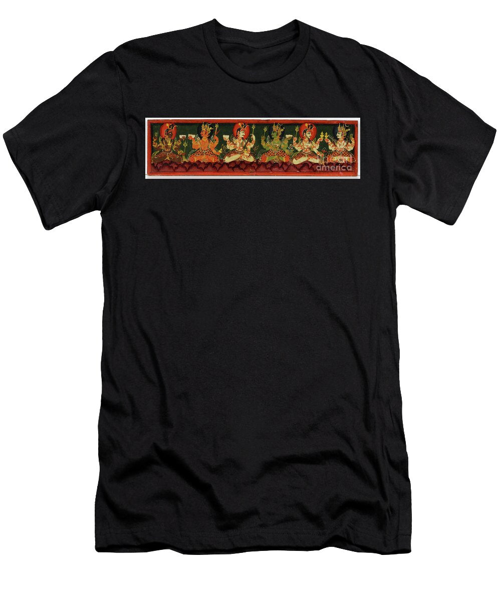 1 Book Cover From a Shaiva Manuscript Nepalese School T-Shirt