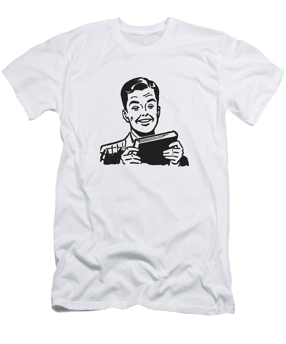 1 Boy Holding Book Csa Images T-Shirt