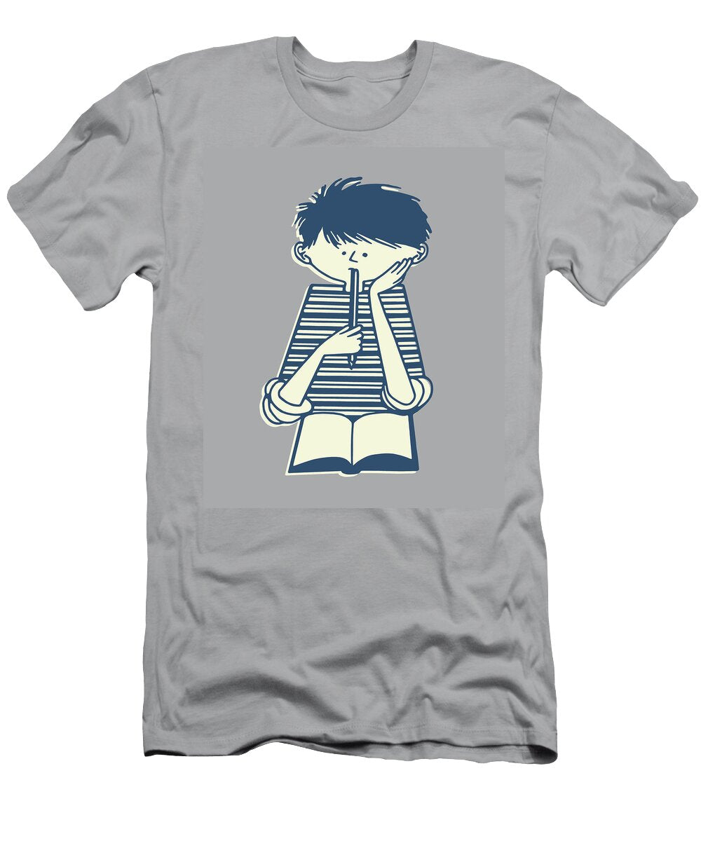 1 Boy Studying Csa Images T-Shirt