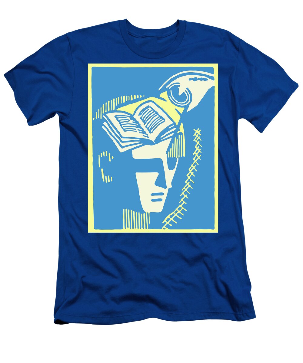 1 Boy with Book on Head Csa Images T-Shirt