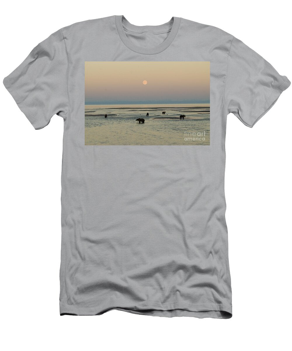 1 Brown Bears Fishing William H Mullins T-Shirt