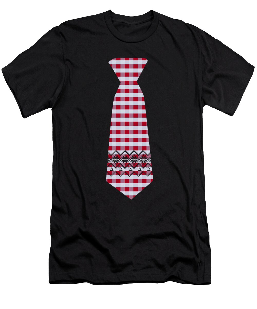 1 Buffalo Plaid Tie Lover Gift Business Humor Gift Kanig Designs T-Shirt