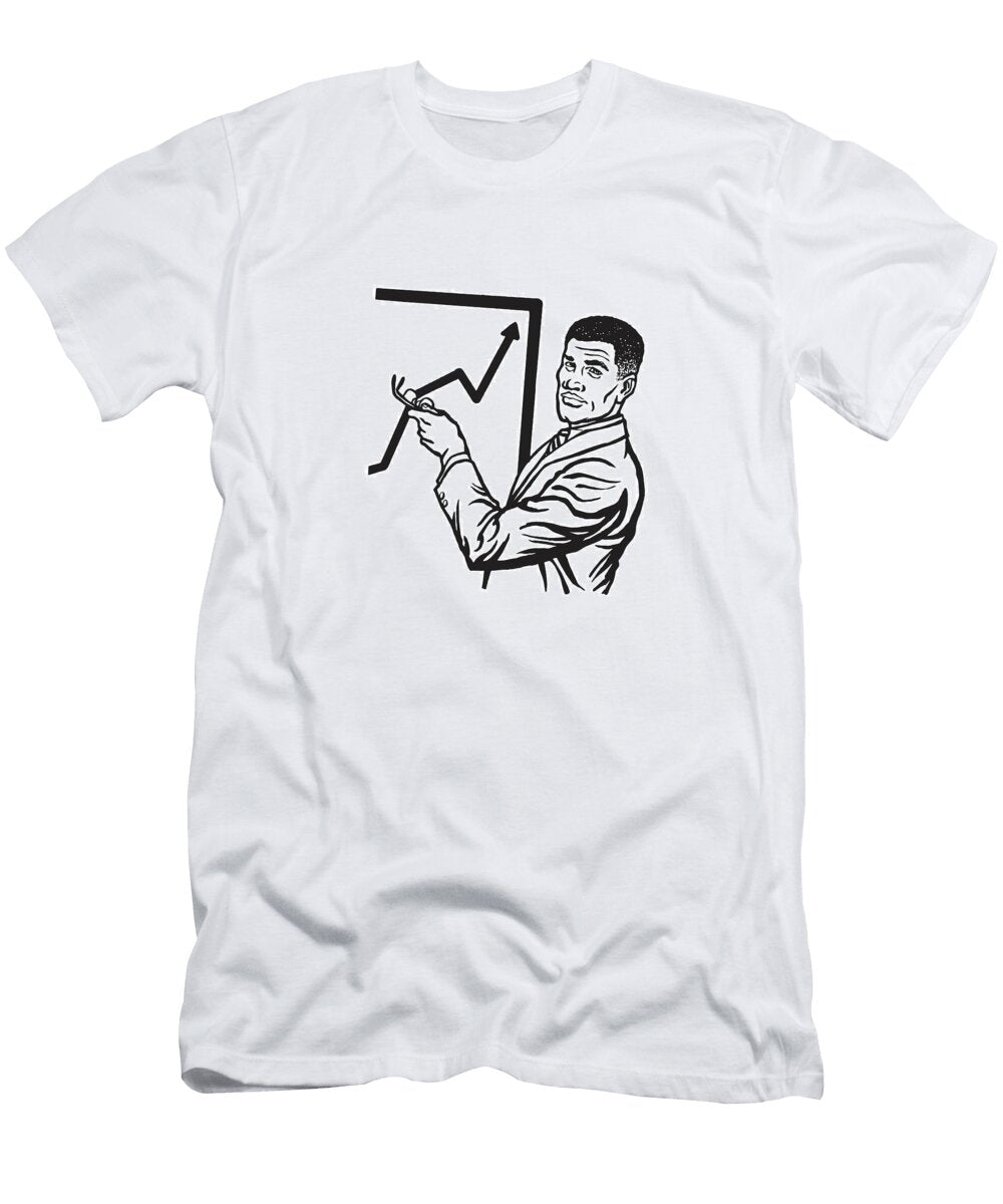1 Businessman Pointing to a Graph Csa Images T-Shirt