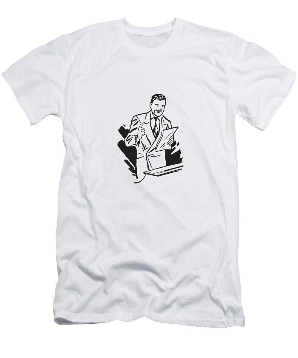 1 Businessman with Document Csa Images T-Shirt
