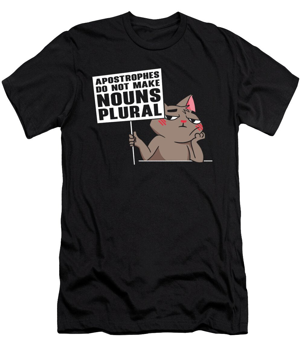 1 Cat Grammar Apostrophe English Grammar Police Toms Store T-Shirt