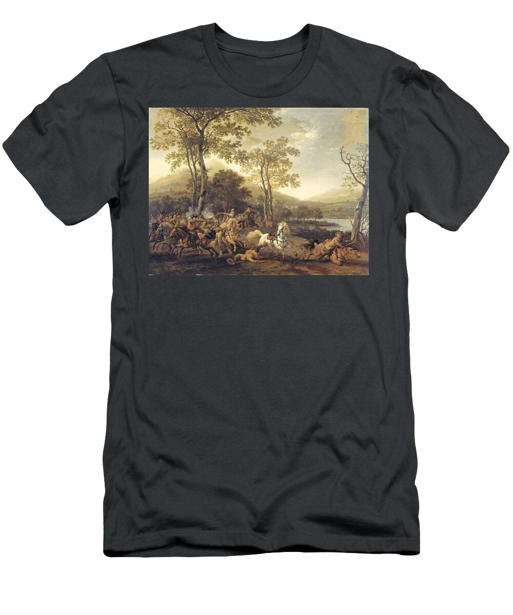 1 Cavalry Skirmish Abraham Van Calraet T-Shirt