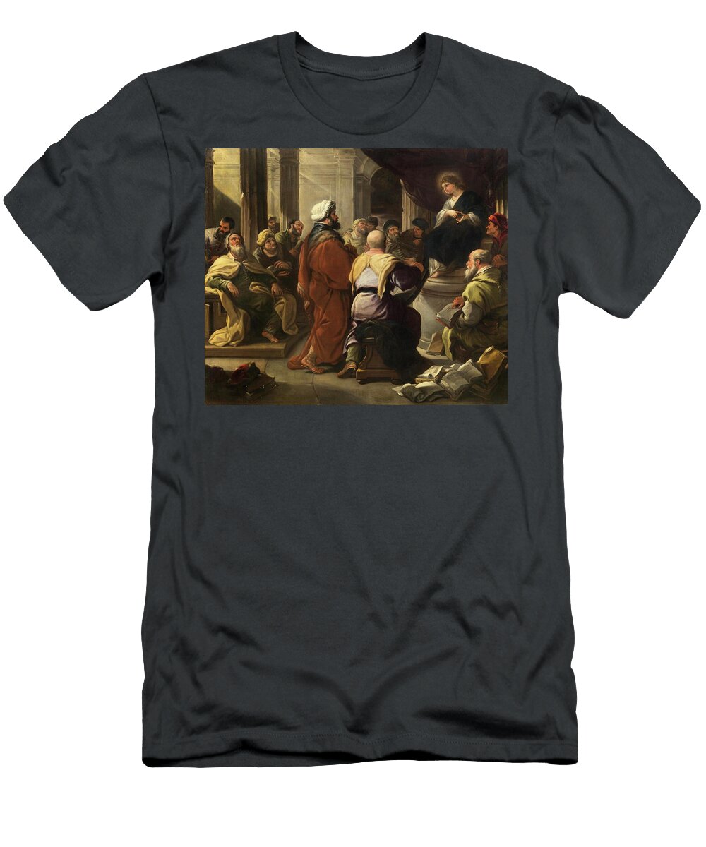 1 Christ Among the Doctors Luca Giordano T-Shirt