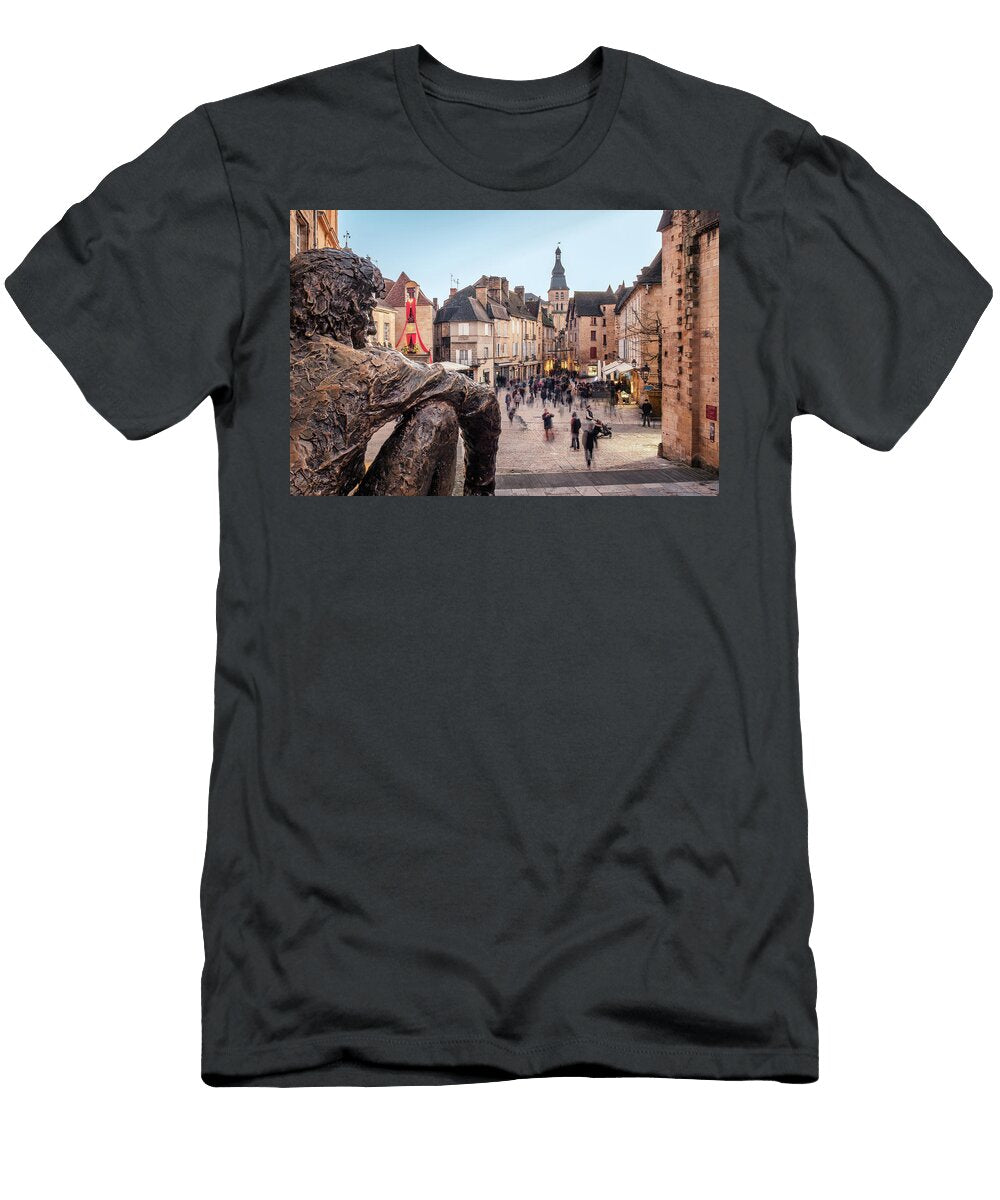 1 Christmas in the Market Square in Sarlat in France Jon Ingall T-Shirt
