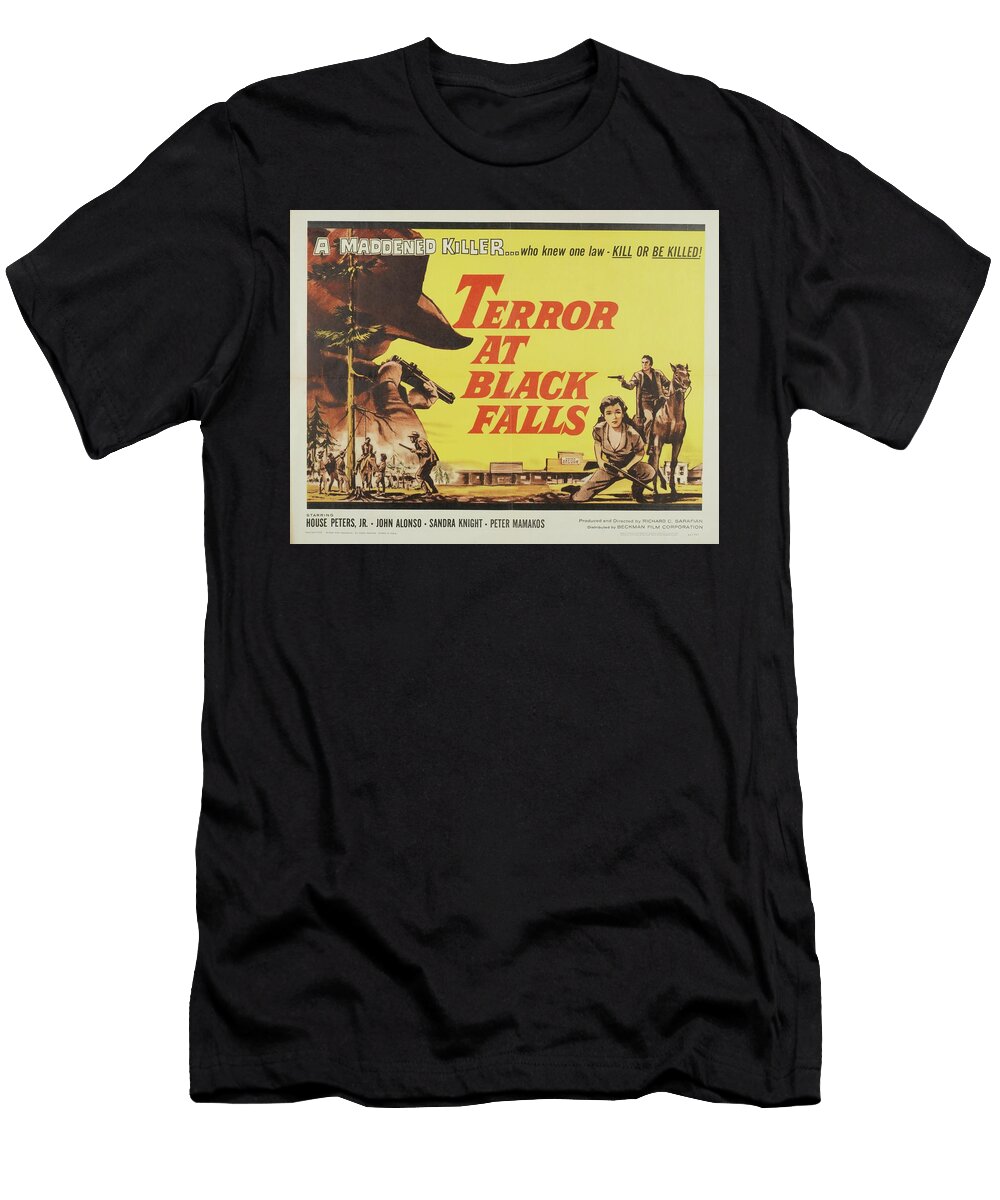 1 Classic Movie Poster Terror At Black Falls Esoterica Art Agency T-Shirt