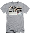 1 Close Up Photograph of a Stack of Open Magazines or Journals Ab Dorin Puha T-Shirt