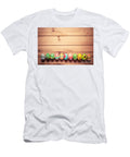 1 Colorful Hand Painted Easter Eggs on Wood Michal Bednarek T-Shirt