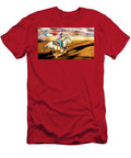 1 Cowboys Ride and Rope Cattle During San Panoramic Images T-Shirt