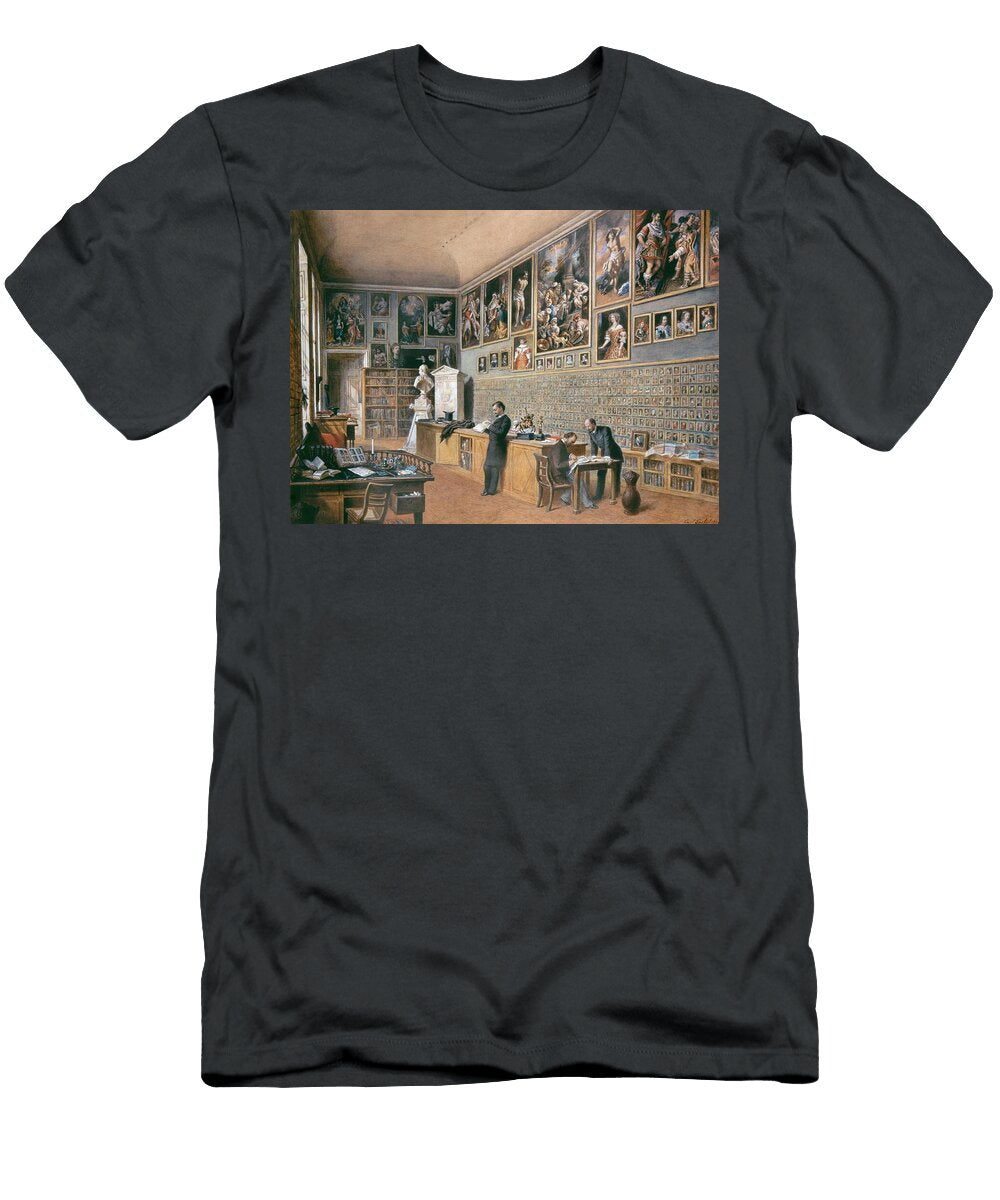 1 Die Bibliothek Zugleich Buro Der Beamten Der Ambraser Sammlung Portratsammlung Carl Goebel the Younger Austrian T-Shirt