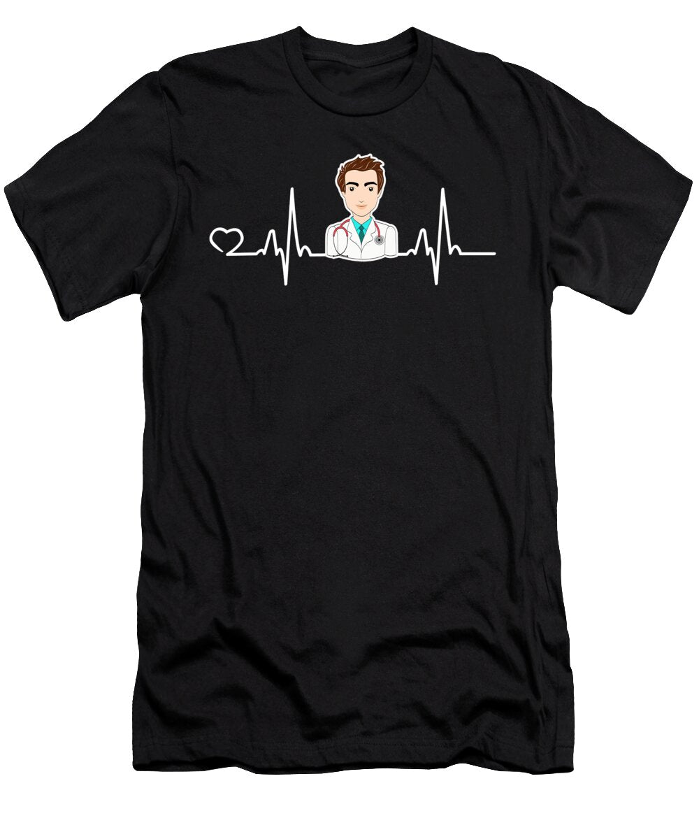 1 Doctor Heartbeat Medical Degree Doctorate Gift Muc Designs T-Shirt
