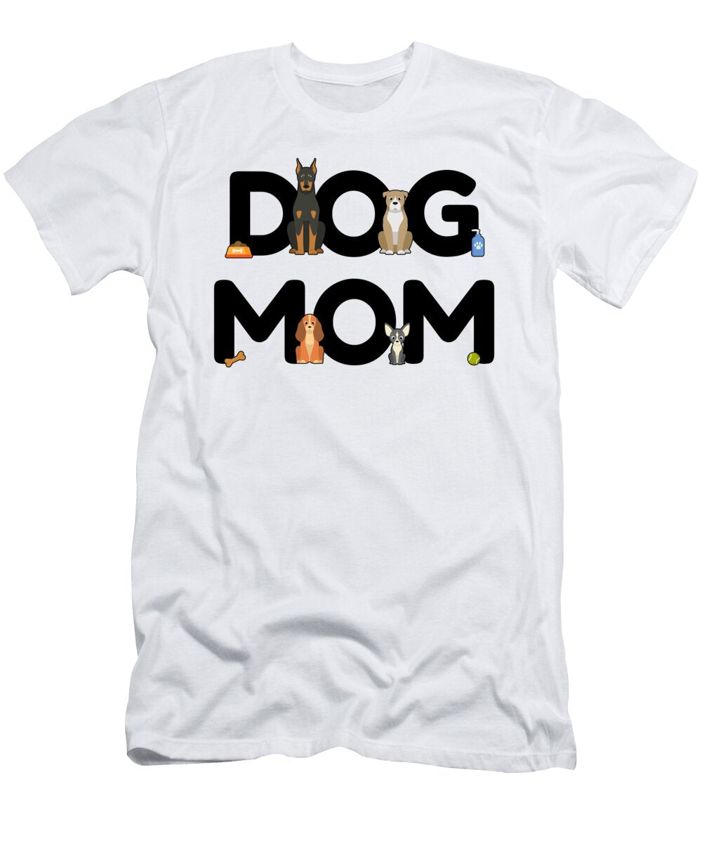 1 Dog Mom Dog Lady Mama Puppy Barking Walking Mister T-Shirt