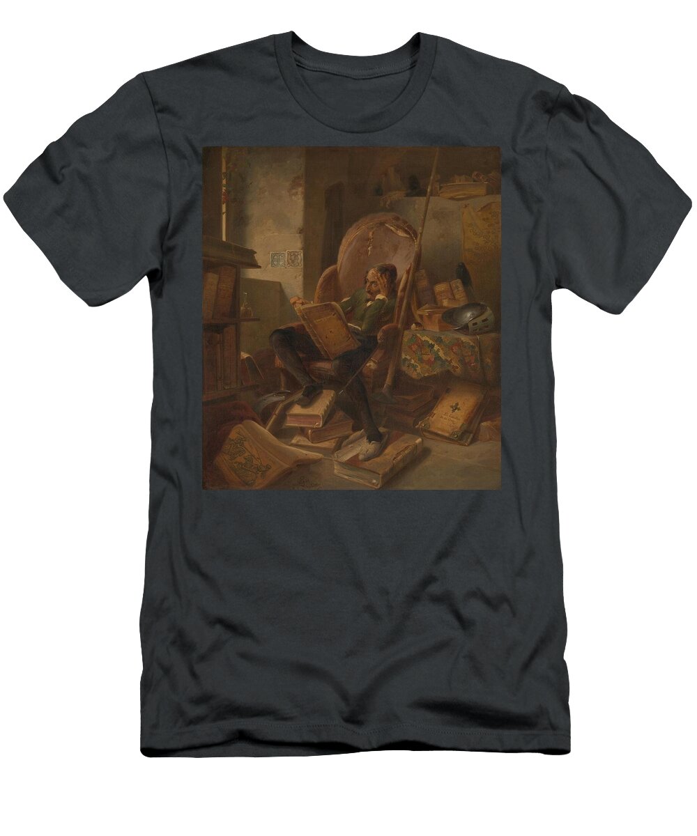 1 Don Quixote in His Study Adolph Schrodter German T-Shirt