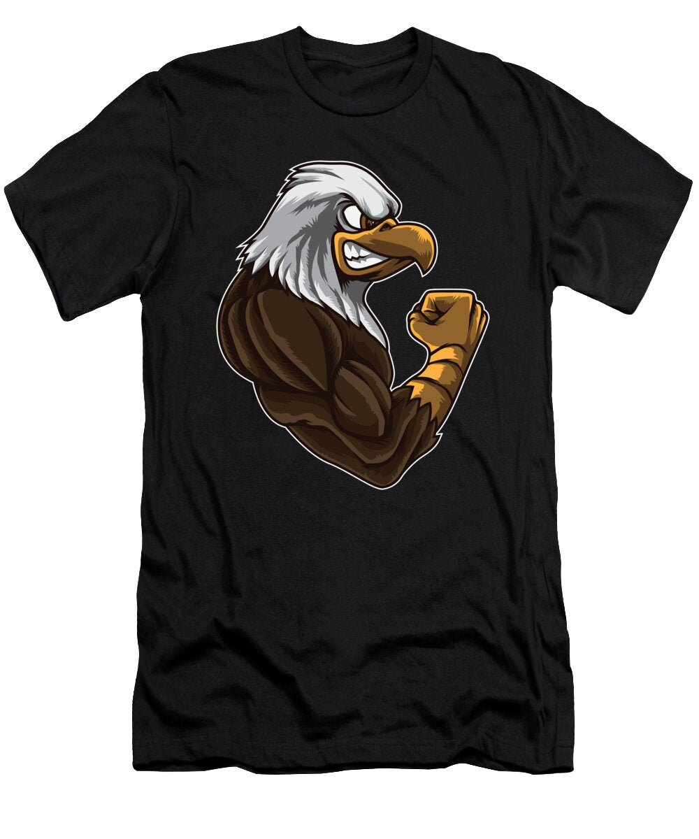 1 Eagle At the Gym Work Out Fitness Muscles Power Mister T-Shirt