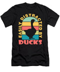 1 Easily Distracted By Ducks Duck Bird Moon T-Shirt