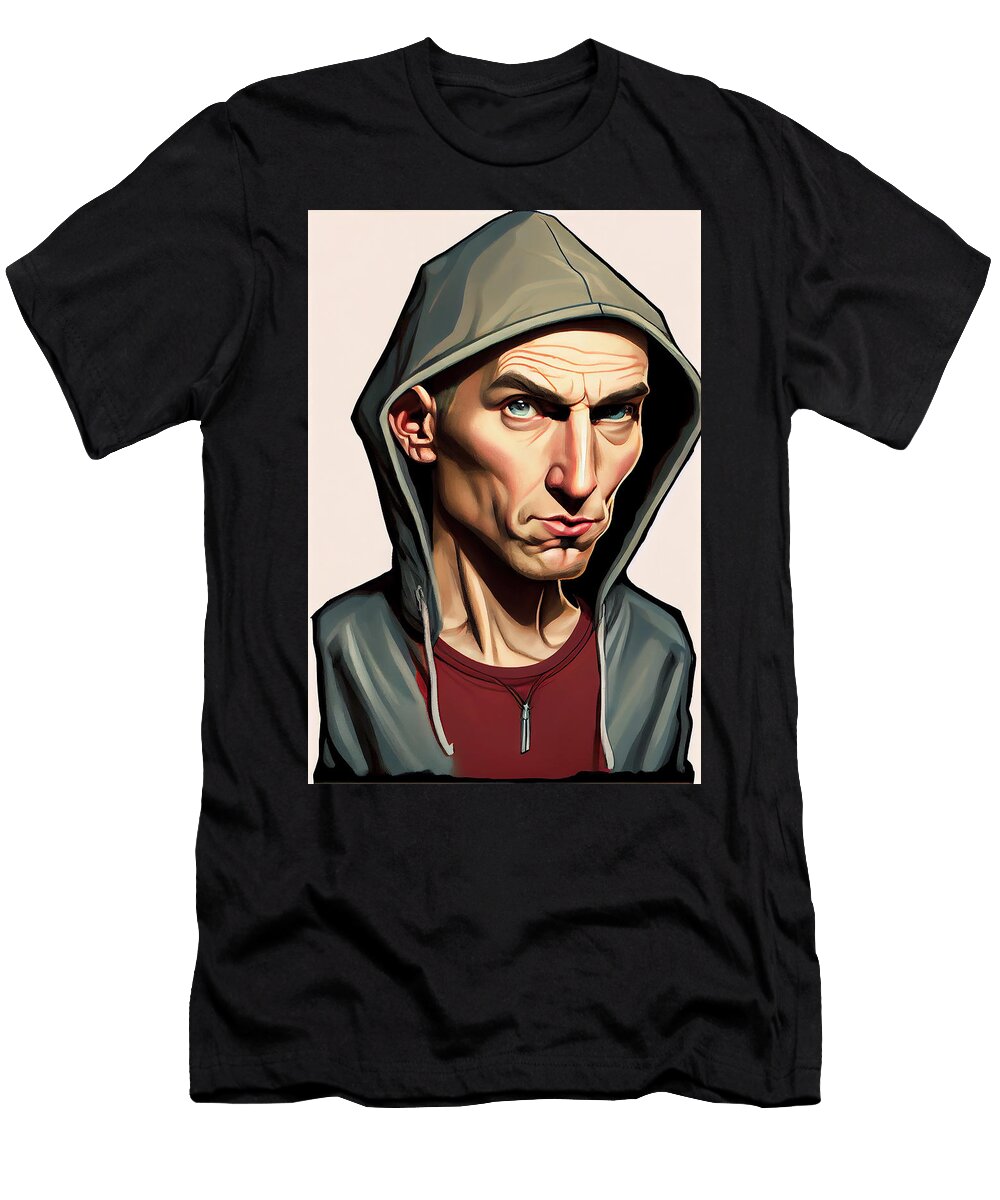 1 Eminem Caricature Stephen Smith Galleries T-Shirt