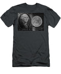1 Euro and Dollar Exchange Rate Coin and Bill Relationship Black and White Macro Pablo Avanzini T-Shirt