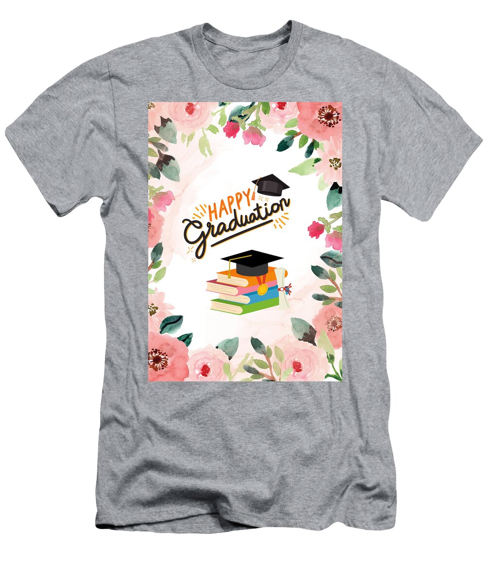 1 Floral Graduation Celebration Jeffrey Grigsby T-Shirt