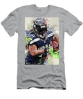 1 Football Art Seattle Seahawks Player Marshawn Lynch Marshawnlynch Marshawn Lynch Marshawnterrelllync Wrenn Huber T-Shirt