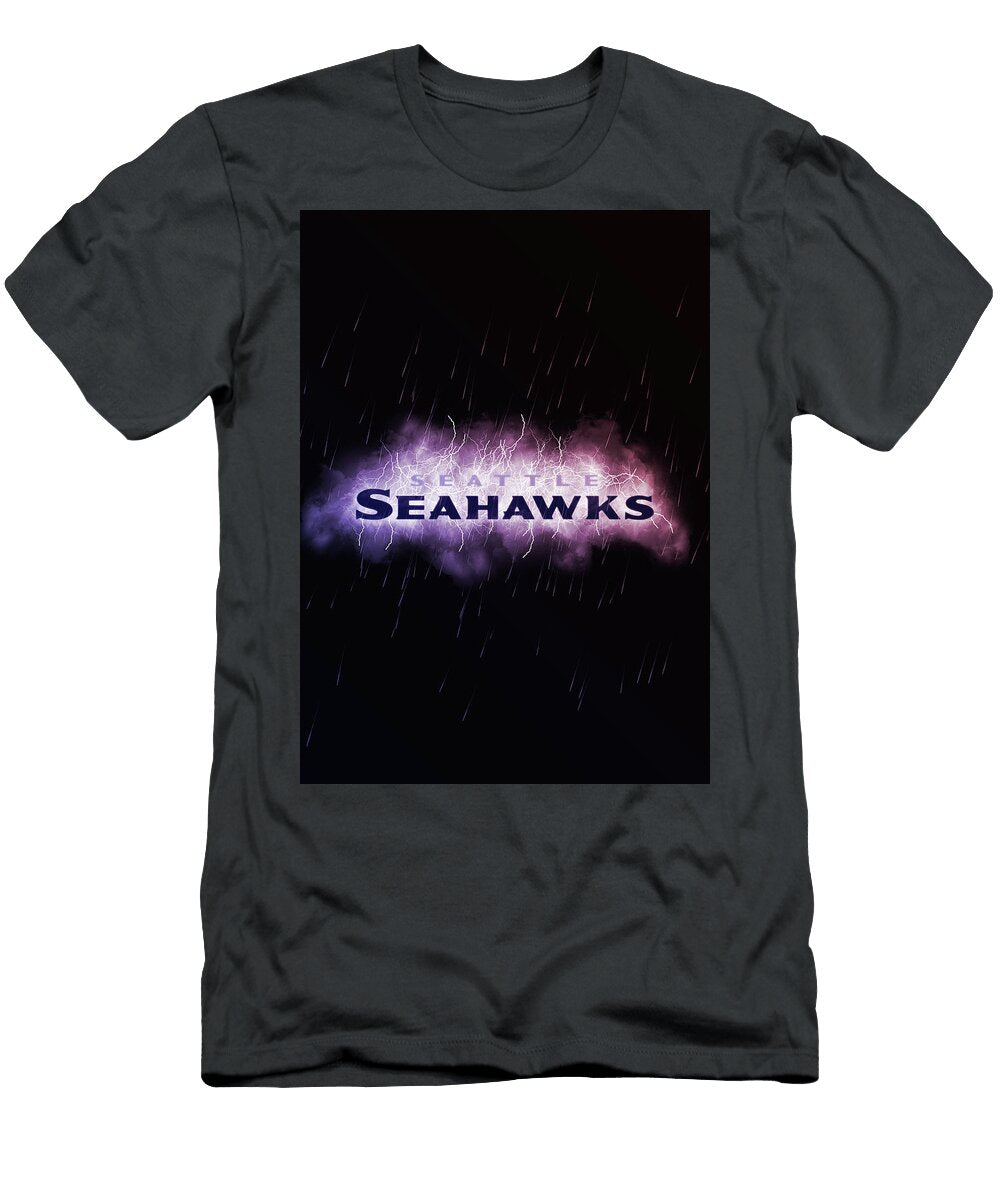 1 Football Linghting Red Seattle Seahawks Leith Huber T-Shirt