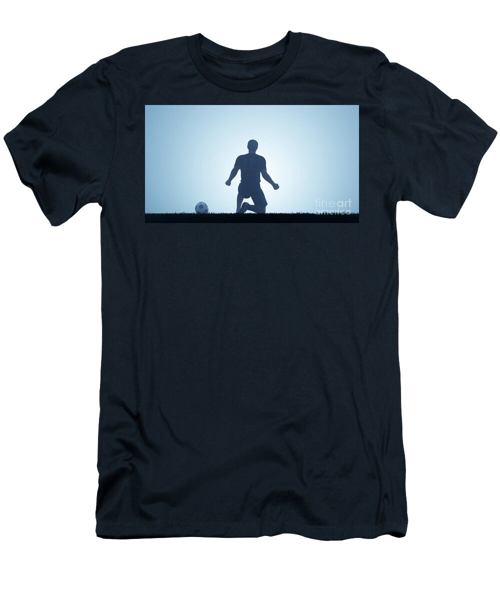 1 Football Soccer Player Celebration After a Goal Michal Bednarek T-Shirt