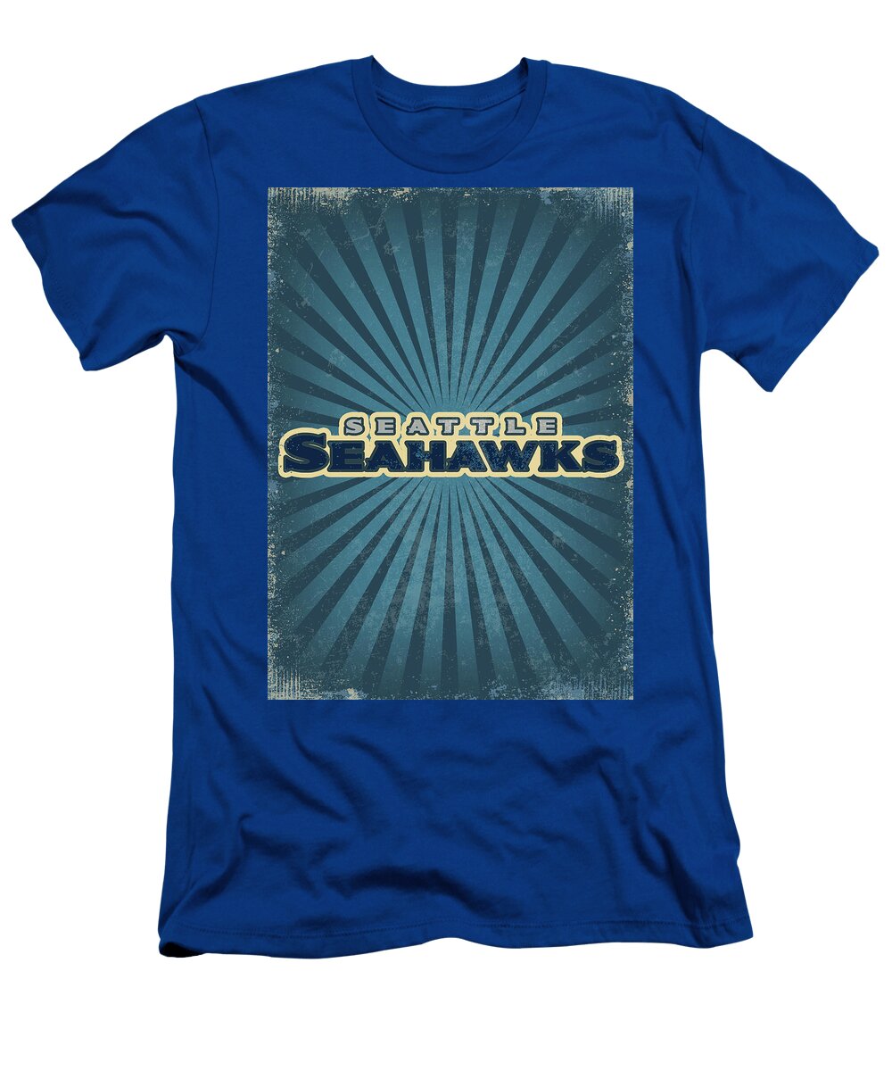 1 Football Vintage Seattle Seahawks Leith Huber T-Shirt
