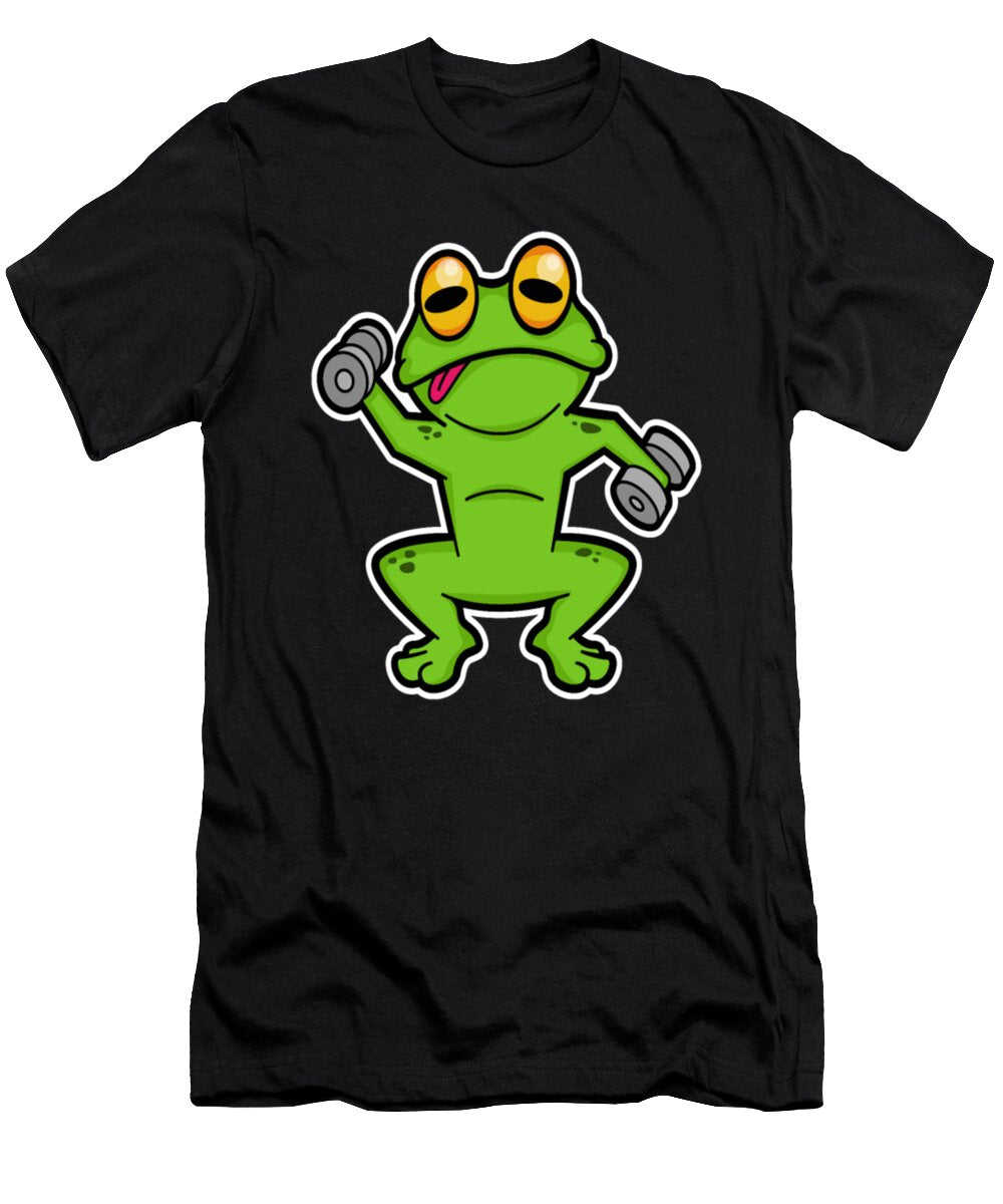 1 Frog At Shoulder Training with Dumbbells Tinh Tran Le Thanh T-Shirt