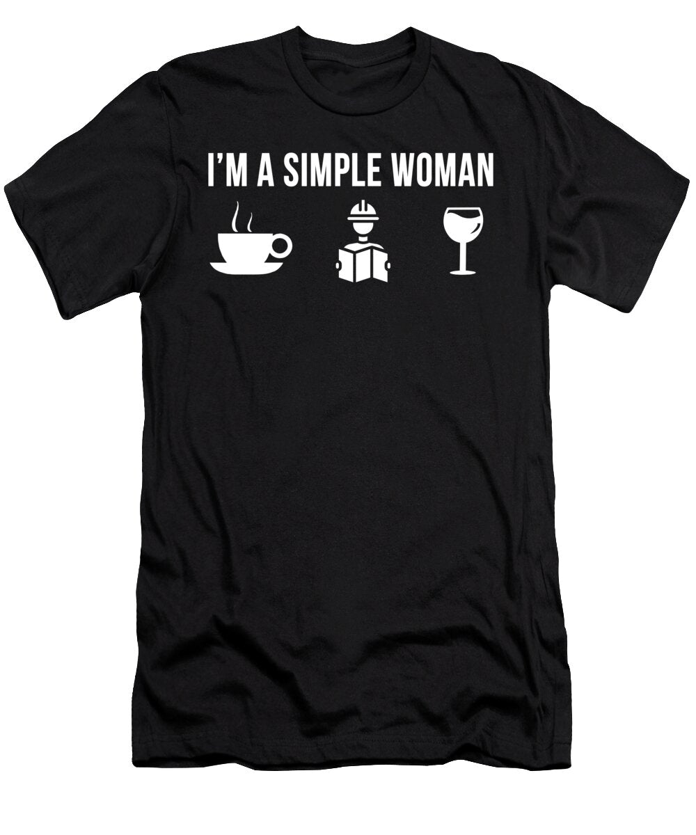 1 Funny Architect Job Architecture Degree Simple Man Lukas Davis T-Shirt