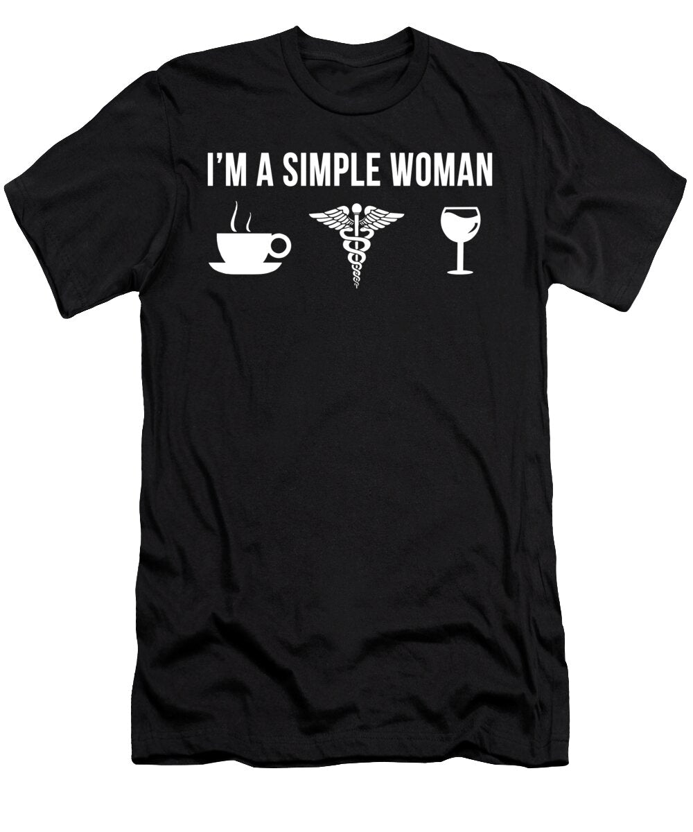 1 Funny Doctor Job Medical Degree Simple Man Lukas Davis T-Shirt