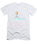 1 Funny Drawing of a Happy Girl in the Yoga Position Keep Calm and Do Yoga Card Elena Sysoeva T-Shirt