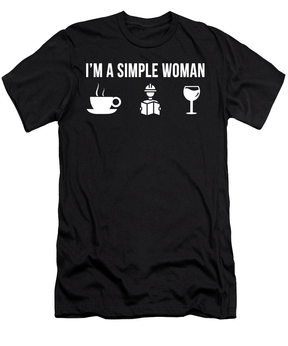 1 Funny Engineer Job Engineering Degree Simple Man Lukas Davis T-Shirt