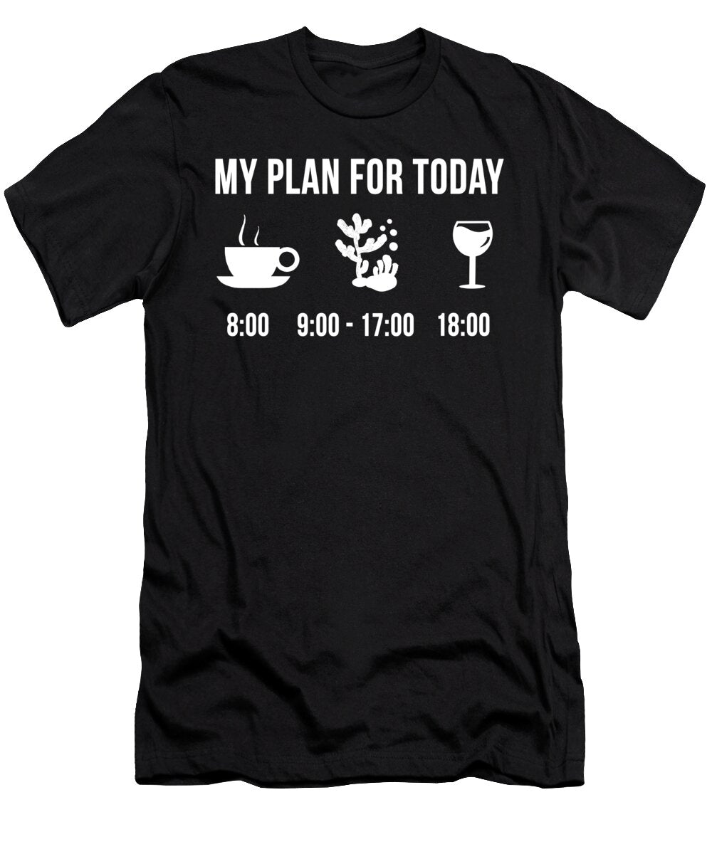 1 Funny Marine Biologist Job Biology Degree My Plan for Today Lukas Davis T-Shirt