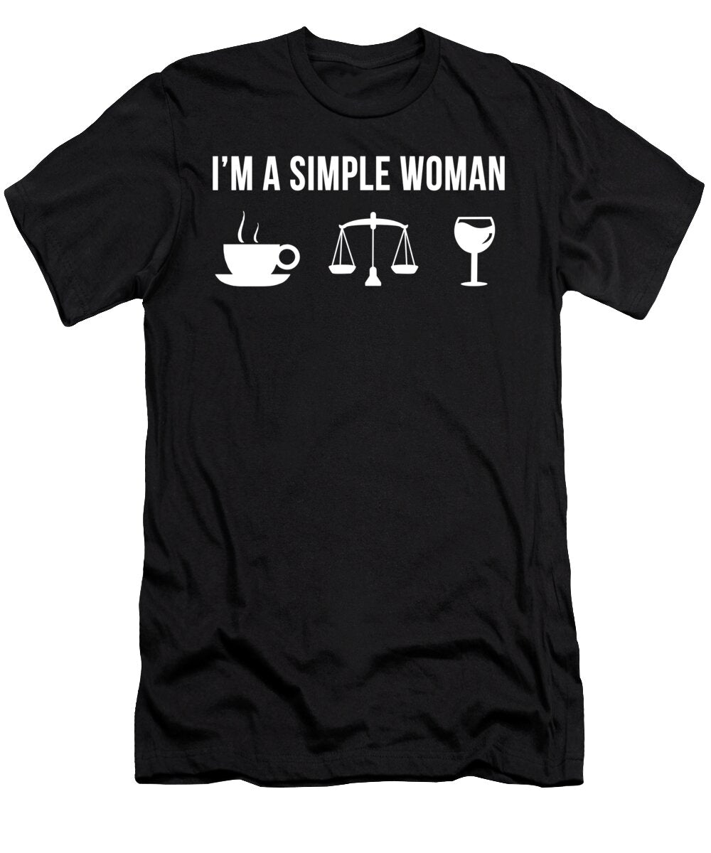 1 Funny Paralegal Job Lawyer Law Degree Simple Man Lukas Davis T-Shirt