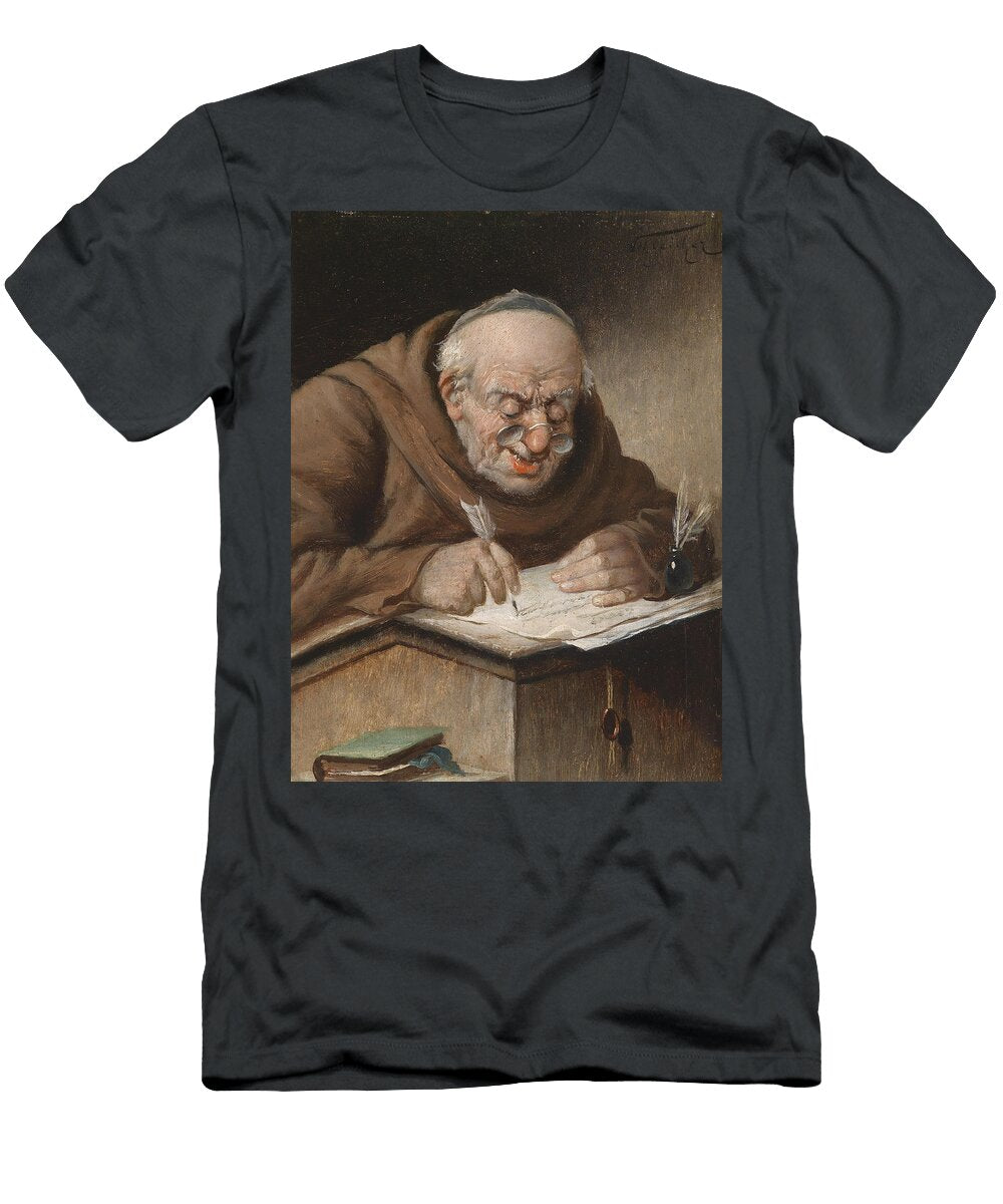1 German Ein Schreibender Monch Carl Schleicher T-Shirt